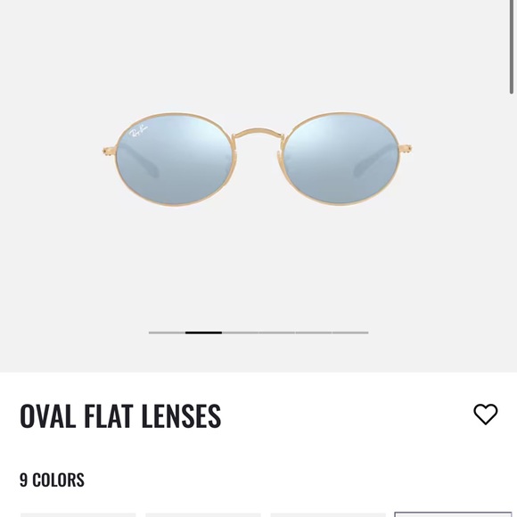 Ray-Ban Oval Silver Flash Lens Sunglasses - Picture 1 of 3